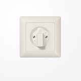 Jung AS1541 Abdeckung für Drehschalter, mit Rahmen, Serie AS, weiß