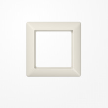 Jung AS581 Rahmen 1fach, senkrechte und waagerechte Montage, Duroplast, AS 500, weiß