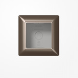 Jung AS581AMO Aufputz-Kappe 1fach, Duroplast lackiert, Serie AS/A, mokka