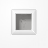 Jung AS581AWW Aufputz-Kappe 1fach, Duroplast, Serie AS/A, alpinweiß