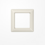 Jung AS581BF Rahmen 1fach, senkrechte und waagerechte Montage, Thermoplast, AS 500, weiß