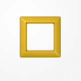 Jung AS581GLGE Rahmen 1fach, senkrechte und waagerechte Montage, Thermoplast, AS 500, gelb