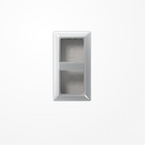 Jung AS582AAL Aufputz-Kappe 2fach, Duroplast lackiert, Serie AS, aluminium