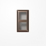Jung AS582AMO Aufputz-Kappe 2fach, Duroplast lackiert, Serie AS, mokka