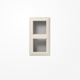 Jung AS582AW Aufputz-Kappe 2fach, Duroplast, Serie AS, weiß