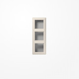 Jung AS583AW Aufputz-Kappe 3fach, Duroplast, Serie AS, weiß