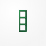 Jung AS583BFGN Rahmen 3fach, senkrechte und waagerechte Montage, Thermoplast, AS 500, grün (für SV)