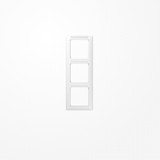 Jung AS583BFINAWW Rahmen 3fach, mit Fenster (sprühnebeldicht), senkrechte Montage, Thermoplast, AS 500, alpinweiß