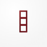 Jung AS583BFRT Rahmen 3fach, senkrechte und waagerechte Montage, Thermoplast, AS 500, rot