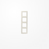 Jung AS584 Rahmen 4fach, senkrechte und waagerechte Montage, Duroplast, AS 500, weiß