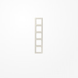 Jung AS585 Rahmen 5fach, senkrechte und waagerechte Montage, Duroplast, AS 500, weiß