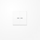 Jung AS591-5KO5BFWW Wippe mit Lichtleiter, Thermoplast, Serie AS, alpinweiß