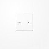 Jung AS591-5PBFWW Wippe, mit Pfeilsymbolen, Thermoplast, Serie AS, alpinweiß