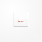 Jung AS591HWW Wippe mit Lichtleiter, Aufschrift Heizung, Duroplast, Serie AS, alpinweiß