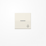 Jung AS591KO5K Wippe mit Lichtleiter, Symbol Klingel, Duroplast, Serie AS, weiß