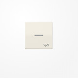 Jung AS591KO5L Wippe mit Lichtleiter, Symbol Licht, Duroplast, Serie AS, weiß