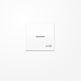 Jung AS591KO5TWW Wippe mit Lichtleiter, Symbol Tür, Duroplast, Serie AS, alpinweiß