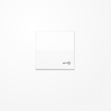 Jung AS591TWW Wippe, Symbol Tür, Duroplast, Serie AS, alpinweiß