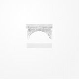 Jung AS81INABT Beschriftungsfeldträger, nur für JUNG-Tragring, Thermoplast, transparent