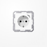 Jung BTA1521SWW JUNG HOME SCHUKO Steckdose, 16 A 250 V ~, mit Funktionsanzeige, SAFETY+, Serie AS/A, alpinweiß