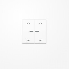 Jung BTA17102PWW JUNG HOME Taster 2fach, mit Pfeilsymbolen, Duroplast, Serie A, alpinweiß