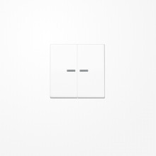 Jung BTA17102WW JUNG HOME Taster 2fach, Duroplast, Serie A, alpinweiß