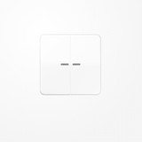 Jung BTCD17102WW JUNG HOME Taster 2fach, Duroplast, Serie CD, alpinweiß