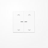 Jung BTLS17102PWW JUNG HOME Taster 2fach, mit Pfeilsymbolen, Duroplast, Serie LS, alpinweiß