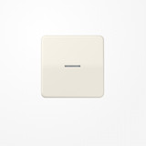 Jung CD101KO5 Wippe mit Lichtleiter für Taster 1fach, Duroplast, F10, Serie CD, weiß