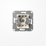 Jung CD133.18WU Schlüsselschalter (Einsatz) mit Demontageschutz , Taster (Wechsler), 1-pol., UP