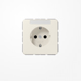 Jung CD1520BFKINA SCHUKO-Steckdose, 16 A 250 V ~, mit Schriftfeld, SAFETY+, Thermoplast, Serie CD, weiß