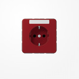 Jung CD1520BFKINART SCHUKO-Steckdose, 16 A 250 V ~, mit Schriftfeld, SAFETY+, Thermoplast, Serie CD, rot