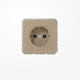 Jung CD1520KIGB SCHUKO-Steckdose, 16 A 250 V ~, SAFETY+, Aluminium eloxiert, Serie CD, gold-bronze