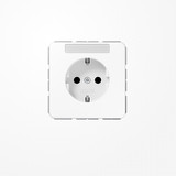 Jung CD1520KINAWW SCHUKO-Steckdose, 16 A 250 V ~, mit Schriftfeld, SAFETY+, Duroplast, Serie CD, alpinweiß