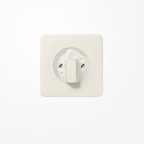 Jung CD1541 Abdeckung für Drehschalter, Duroplast, Serie CD, weiß