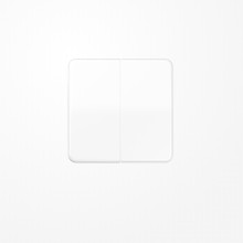 Jung CD1702WW LB-Management Taster 2fach, Duroplast, Serie CD, alpinweiß