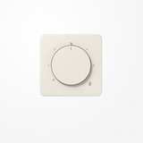 Jung CD1749BF Abdeckung für Thermostat, Thermoplast, Serie CD, weiß