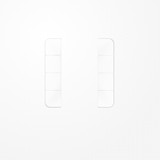 Jung CD504TSAWW Tastensatz 4fach, F50, Serie CD, alpinweiß