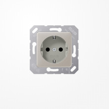 Jung CD5120BFPG SCHUKO-Steckdose, 16 A 250 V ~, Thermoplast lackiert, 50x50 mm, platin-grau