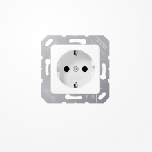 Jung CD5120BFWW SCHUKO-Steckdose, 16 A 250 V ~, Thermoplast, 50x50 mm, alpinweiß