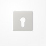 Jung CD525LG Abdeckung für Schlüsselschalter ohne Demontageschutz, Thermoplast, Serie CD, lichtgrau