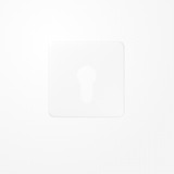 Jung CD525WW Abdeckung für Schlüsselschalter ohne Demontageschutz, Thermoplast, Serie CD, alpinweiß