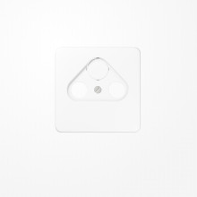 Jung CD561SATWW Abdeckung für Universal-Sat/BK-Dosen 1fach, Thermoplast, Serie CD, alpinweiß