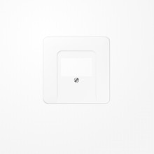 Jung CD569TWW Abdeckung für TAE-Anschlussdosen 1fach, Thermoplast, Serie CD, alpinweiß