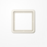 Jung CD581W Rahmen 1fach, senkrechte und waagerechte Montage, Duroplast, CD 500, weiß