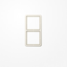 Jung CD582W Rahmen 2fach, senkrechte und waagerechte Montage, Duroplast, CD 500, weiß