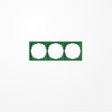 Jung CD583KGN Rahmen für Kabelkanal-Installation 3fach, senkrechte und waagerechte Montage, Thermoplast, Kabelkanal CD, grün (für SV)