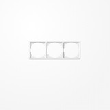 Jung CD583KWW Rahmen für Kabelkanal-Installation 3fach, senkrechte und waagerechte Montage, Thermoplast, Kabelkanal CD, alpinweiß