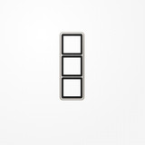 Jung CD583PT Rahmen 3fach, senkrechte und waagerechte Montage, Aluminium eloxiert, CD 500, platin