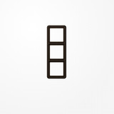 Jung CD583WUBR Rahmen 3fach, senkrechte und waagerechte Montage, Thermoplast, CD 500, braun